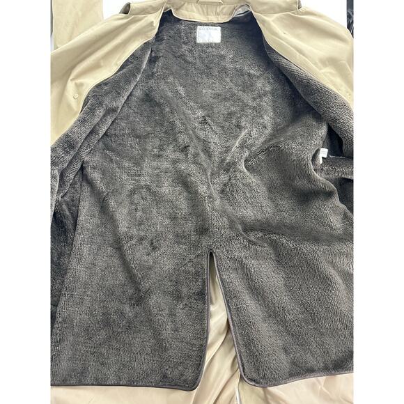 Vintage Woodmere Size 46 Long XL XXL Tall Trench Coat Khaki Removable Liner - Picture 9 of 12